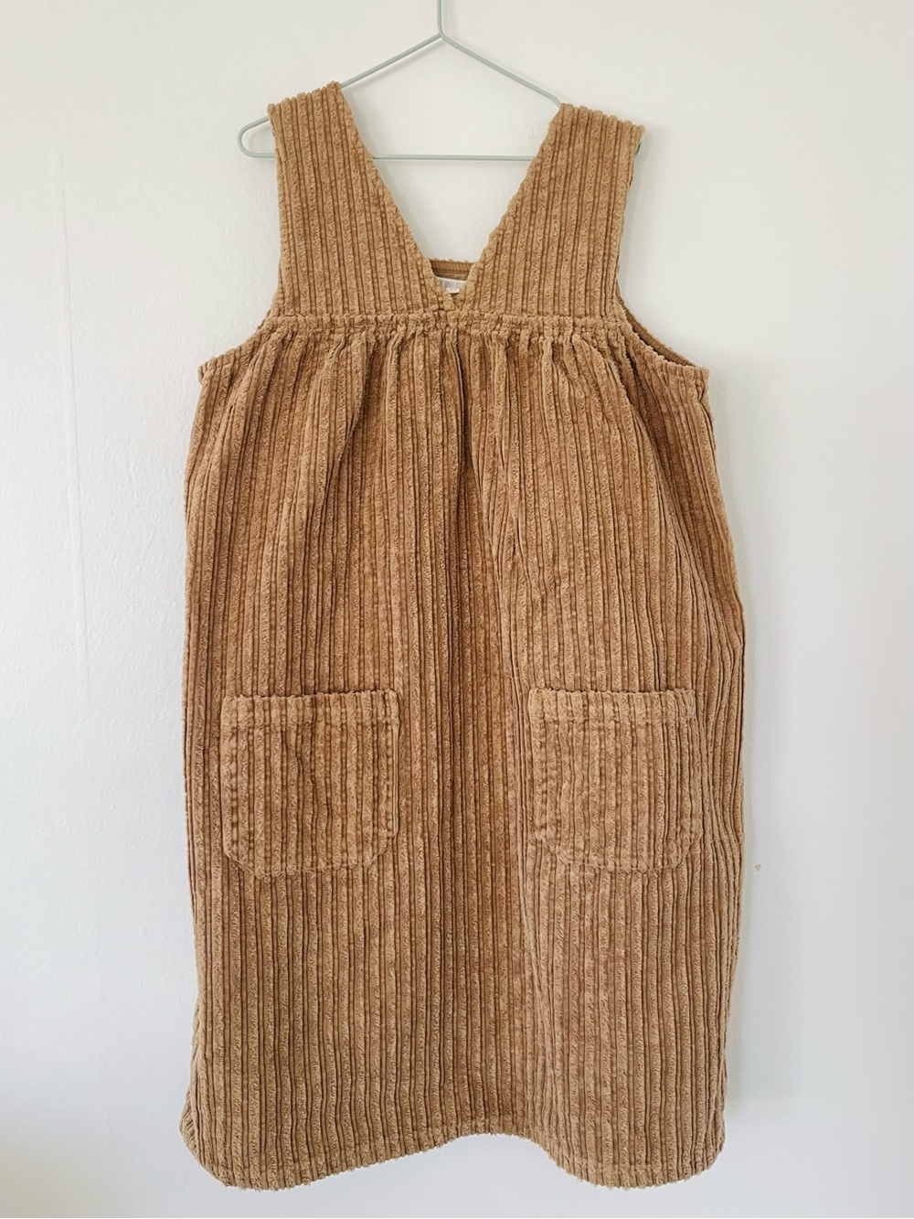 The Simple Folk Vintage Corduroy Overdress with Patch Pockets - Walnut